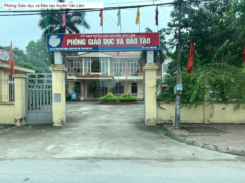 Phòng Giáo dục và Đào tạo huyện Văn Lâm