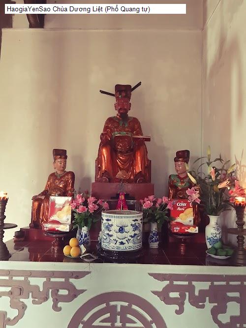 Phòng ốc Chùa Dương Liệt (Phổ Quang tự)