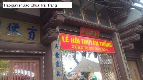 Vệ sinh Chùa Trai Trang
